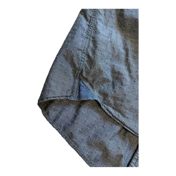 DKNY Jeans Button-Up Shirt Short Sleeve Flap Chest Pocket Collared Cotton Size L - Picture 4 of 10